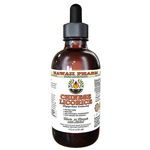 Chinese Licorice Alcohol-Free Liquid Extract Chinese Licorice Glycyrrhiza Uralensis Root Glycerite Hawaii Pharm Natural Herbal Supplement 4 oz Chinese Licorice Alcohol-Free Liquid Extract Chinese Licorice Glycyrrhiza Uralensis Root Glycerite Hawaii Pharm Natural Herbal Supplement 4 oz