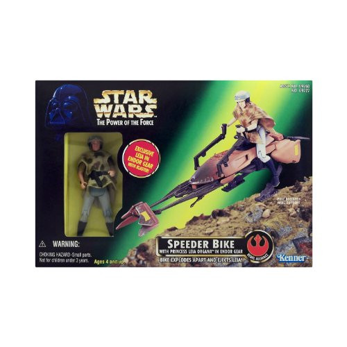 Star Wars - Power of the Force - Speeder Bike with Princess Leia Organa in Endor Gear Star Wars - Power of the Force - Speeder Bike with Princess Leia Organa in Endor Gear