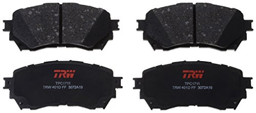 TRW TPC1711 Disc Brake Pad Set for Mazda 6  2014 - 2020 Front Black