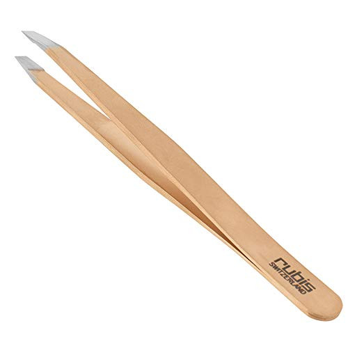 Rubis Switzerland Rose Gold Limited Edition Slanted Tip Tweezer W black Pouch Rubis Switzerland Rose Gold Limited Edition Slanted Tip Tweezer W black Pouch