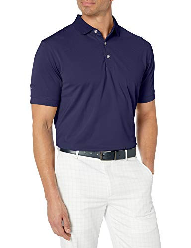 Callaway Mens Golf Short Sleeve Solid Ottoman Polo Shirt Peacoat X-Large