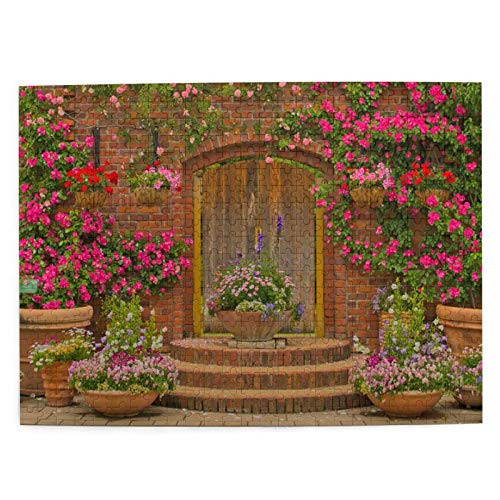 Lidanie 500 Pieces Art Picture Wooden Jigsaw Puzzle Beautiful Botany Garden Decorated Wooden Doors Jigsaw Puzzles for Adults Teens Funny Family Game Hanging Home Decoration Lidanie 500 Pieces Art Picture Wooden Jigsaw Puzzle Beautiful Botany Garden Decorated Wooden Doors Jigsaw Puzzles for Adults Teens Funny Family Game Hanging Home Decoration