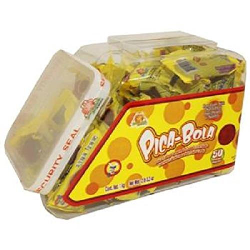 El Azteca Pica Bola Candy - Jar Count 50 - Sugar Candy   Grab Varieties  and  Flavors