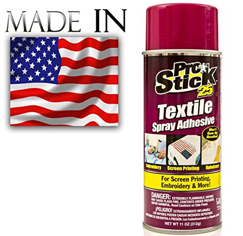 Spray on Adhesive LARGE 11.0 -Ounce. Popular with Embroidery, Quilt Basting, Mounting Stencil, Screen printing. Easy to Bond & Tack, Spray, Removable, Restickable Glue for Fabric, Textile & more Spray on Adhesive LARGE 11.0 -Ounce. Popular with Embroidery, Quilt Basting, Mounting Stencil, Screen printing. Easy to Bond & Tack, Spray, Removable, Restickable Glue for Fabric, Textile & more