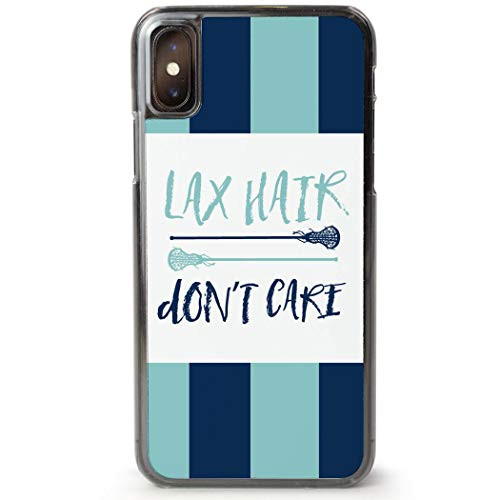 Girls Lacrosse iPhone 7 Plus Case   Lax Hair Dont Care   Teal