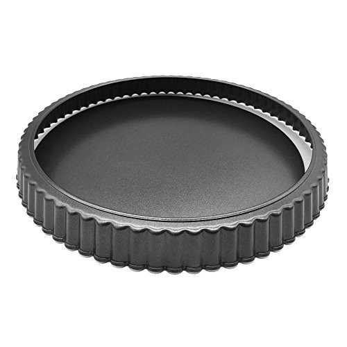 HOMOW Nonstick Heavy Duty Tart Pan With Removable Bottom, Removable Loose Bottom Quiche Pans, Pie Pan (10x1") HOMOW Nonstick Heavy Duty Tart Pan With Removable Bottom, Removable Loose Bottom Quiche Pans, Pie Pan (10x1")