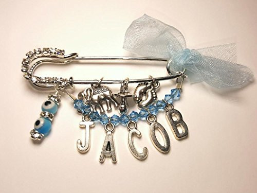 Personalized Evil Eye Stroller Pin for Baby Shower