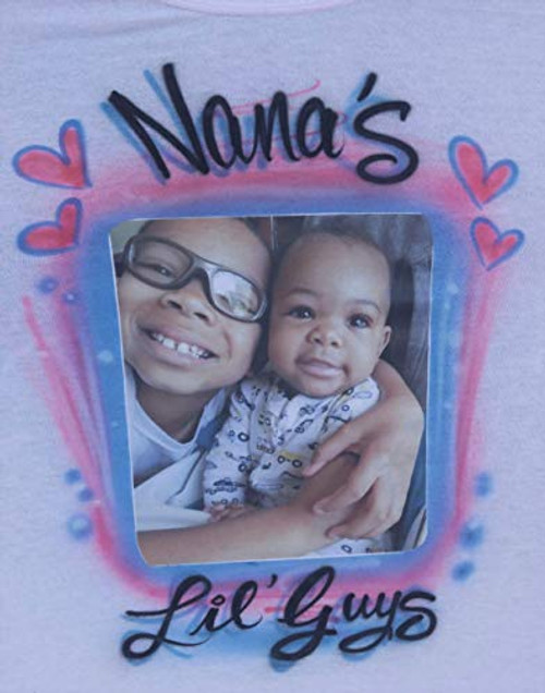 Airbrush Custom Family Mom Grandma From your Photo Personalized T Shirt - Includes Airbrushed Lettering Tshirt