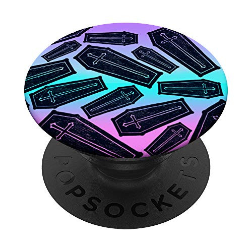 Pastel Goth Coffin Creepy Horror Psychobilly Ombre PopSockets PopGrip  Swappable Grip for Phones  and  Tablets Pastel Goth Coffin Creepy Horror Psychobilly Ombre PopSockets PopGrip  Swappable Grip for Phones  and  Tablets