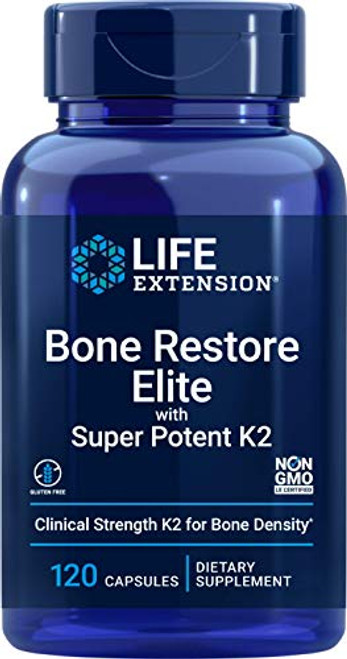 Life Extension Bone Restore Elite with Super Potent K2 120 Count