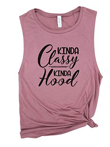 Kinda classy kinda hood - Boss Lady Boss Girl funny workout tank gym shirt funny tank workout tank yoga tank Muscle Tank Yoga Tank Womens Tank Gym shirt Funny gym shirt.