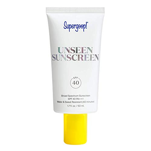 Supergoop Unseen Sunscreen SPF 40 1.7 oz - Oil-Free Weightless  and  Invisible Reef-Safe Broad Spectrum Face Sunscreen for All Skin Types - Scent-Free - Great Makeup Primer - Beard-Friendly