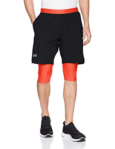 Under Armour Mens Launch SW Long Shorts Black  002  Reflective XX-Large