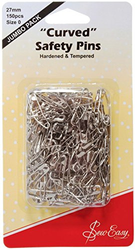 Sew Easy Quilters Curved Safety Pins - per pack of 150