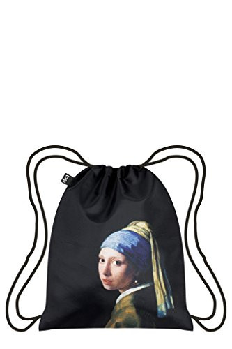 LOQI MUSEUM Johannes Vermeer Girl with a Pearl Earring Drawstring Backpack