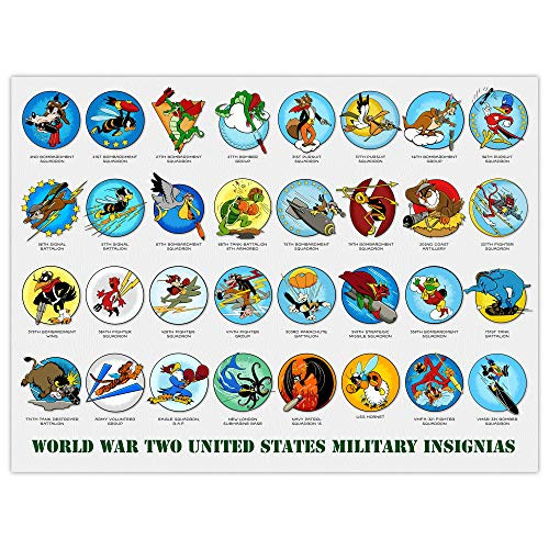 World War II Insignia Collection - 18x24 Print