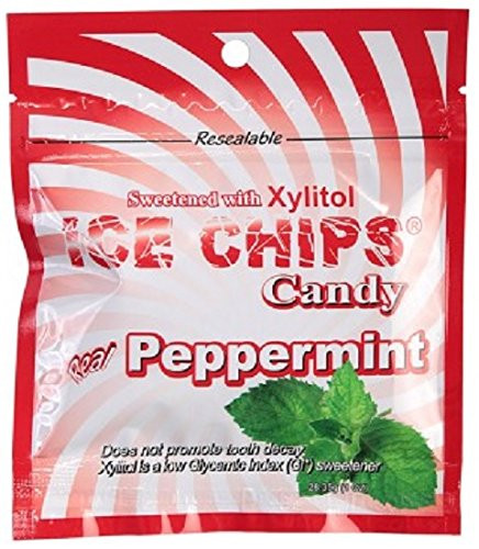 Ice Chips Candy Re-sealable Pouches  Peppermint 12-Pack