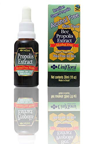 Brazilian Green BEE Propolis Liquid Extract Alcohol Free 60 BRIX Mints Flavor - 30 ml  1