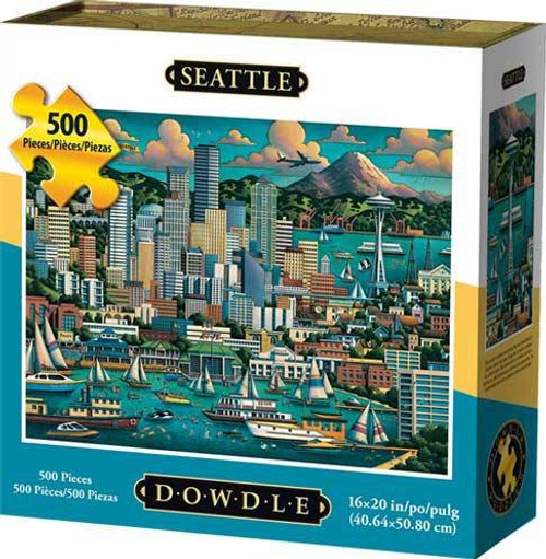 Jigsaw Puzzle - Seattle 500 Pc By Dowdle Folk Art Jigsaw Puzzle - Seattle 500 Pc By Dowdle Folk Art