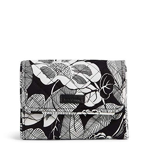 Vera Bradley Signature Cotton Riley Compact Wallet with RFID Protection Bedford Blooms