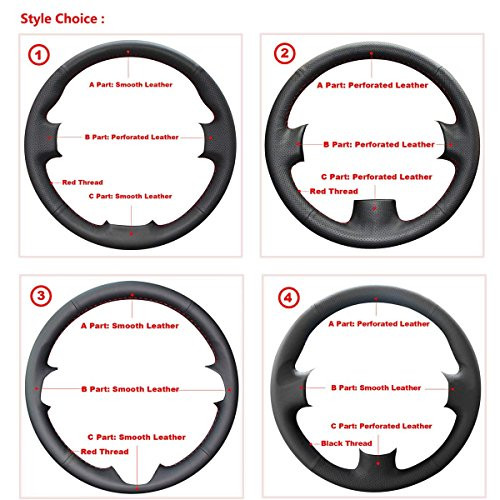 Ablee Imported Microfiber Leather Steering Wheel Cover for 2008 2009 2010 2011 2012 2013 2014 2015 Toyota Land Cruiser   2007-2013 Toyota Tundra   2008-2013 Toyota Sequoia  Customized