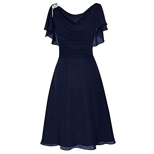 Aniywn Women Formal Wedding Bridesmaid Dress Plus Size High-Waist Party Ball Prom Gown Cocktail Dress Dark Blue Aniywn Women Formal Wedding Bridesmaid Dress Plus Size High-Waist Party Ball Prom Gown Cocktail Dress Dark Blue