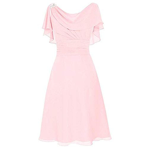 Aniywn Women Formal Wedding Bridesmaid Dress Plus Size High-Waist Party Ball Prom Gown Cocktail Dress Pink Aniywn Women Formal Wedding Bridesmaid Dress Plus Size High-Waist Party Ball Prom Gown Cocktail Dress Pink