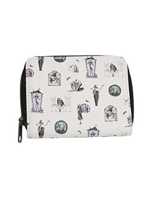 The Nightmare Before Christmas Pastel Characters Mini Zip Wallet MULTI One Size