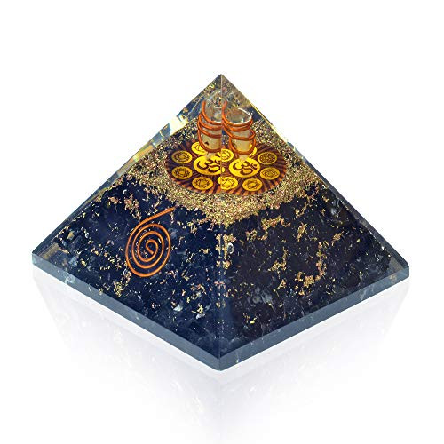 Orgone Pyramid - Black Tourmaline Crystal for Orgone Energy Generator - Orgonite Pyramids for Emf Protection - Healing Crystal - Chakra Crystal - Chakra Om Symbol for Meditation - By Agate Jewelry Orgone Pyramid - Black Tourmaline Crystal for Orgone Energy Generator - Orgonite Pyramids for Emf Protection - Healing Crystal - Chakra Crystal - Chakra Om Symbol for Meditation - By Agate Jewelry