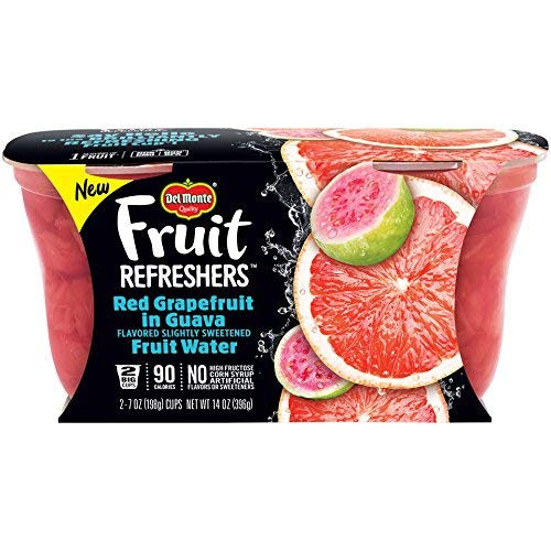 Del Monte Refreshers Red Grapefruit in Guava Fruit Water Cups 7 Ounce  2 Count per Pack Pack of 6  - SET OF 2