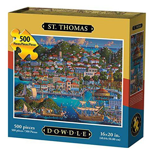 Dowdle Folk Art St. Thomas Jigsaw Puzzle (500 Piece) Dowdle Folk Art St. Thomas Jigsaw Puzzle (500 Piece)
