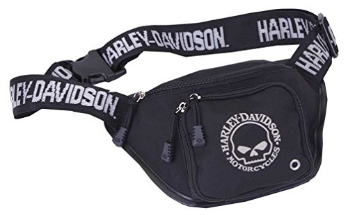 Harley-Davidson Willie G Skull Logo Belt Bag Water-Resistant Black 99426-SKULL