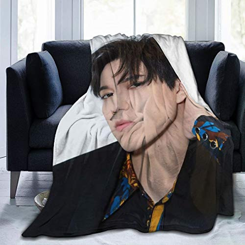 HADIHADI 50 inch x40 inch  dimash kudaibergen Flannel Fleece Blanket Super Soft Warm Cozy Lightweight Easy Care All Season Premium Bed Blanket