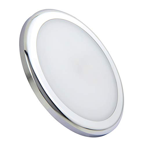 acegoo DC12-24V LED Ceiling Light Surface Mount Ceiling Puck Dome Light for RVs Boats Campers Trailers Vans Motorhome 5th Wheels Yachts Interior Lighting 6W 480 Lumen  Warm White