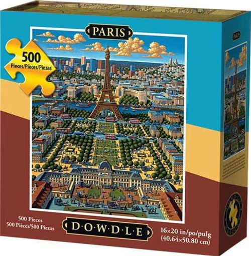 Jigsaw Puzzle - Paris 500 Pc By Dowdle Folk Art Jigsaw Puzzle - Paris 500 Pc By Dowdle Folk Art