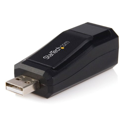 StarTech.com Compact Black USB 2.0 to 10/100 Mbps Ethernet Network Adapter (USB2106S)