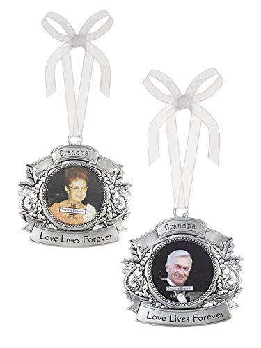 Ganz Memorial Photo Ornaments Set of 2 Assorted