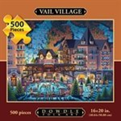 Dowdle Folk Art Vail 500pc 16x20 Puzzles Dowdle Folk Art Vail 500pc 16x20 Puzzles