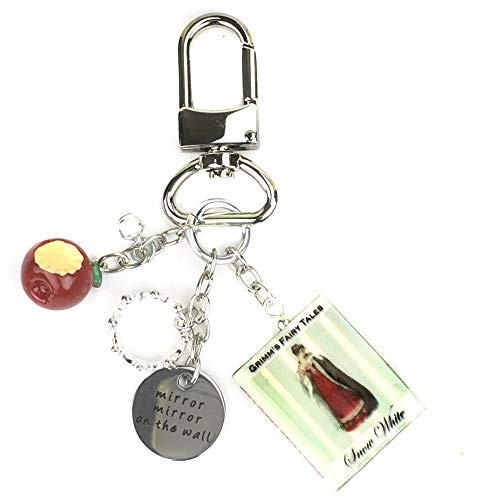 Snow White Grimms Fairy Tale Princess Clay Mini Book Key Chain Bag Purse Backpack Clip Loop Clasp Snow White Grimms Fairy Tale Princess Clay Mini Book Key Chain Bag Purse Backpack Clip Loop Clasp