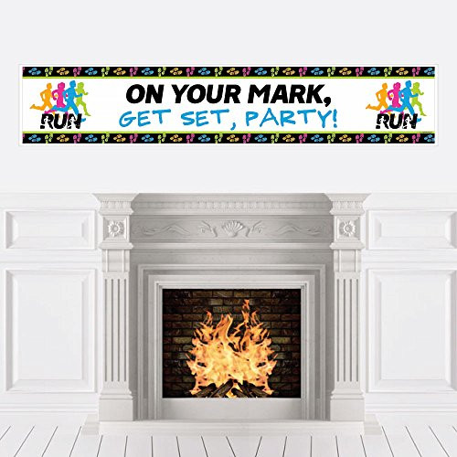 Big Dot of Happiness Set The Pace - Running - Track, Cross Country or Marathon Party Decorations Party Banner