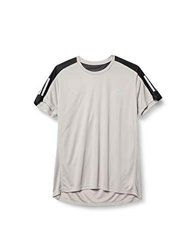 adidas mens Own The Run Tee Grey Reflective Silver Medium