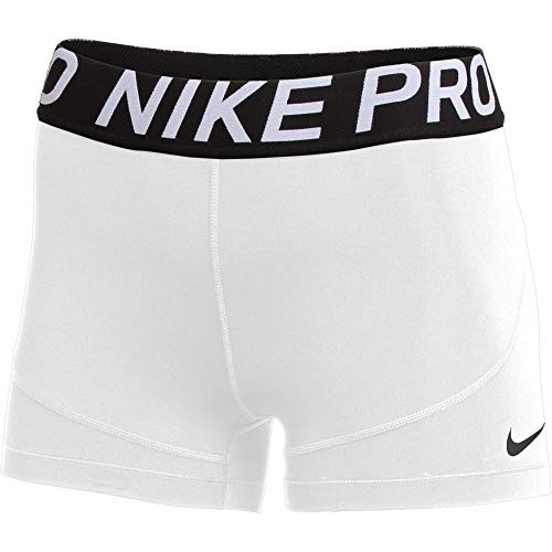 Nike Womens Pro 3 Inch Compression Shorts  White X-Large