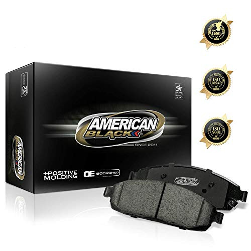 American Black ABD1179C Professional Ceramic Front Disc Brake Pad Set Mazda MX-5 Miata 2006 2007 2008 2009 2010 2011 2012 2013 2014 2015 - OE Premium Quality - Perfect fit