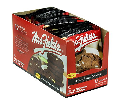 Mrs Fields White Fudge Brownie  Count 12 - Cookie  and  Cracker   Grab Varieties  and  Flavors