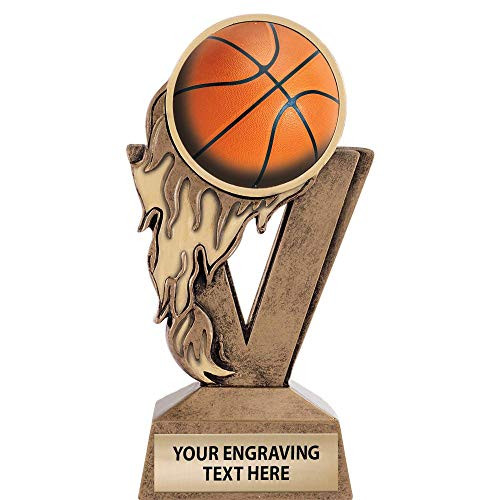 Crown Awards Gold Basketball Trophies 6.25 inch H Custom Fireball Basketball Trophy Crown Awards Gold Basketball Trophies 6.25 inch H Custom Fireball Basketball Trophy