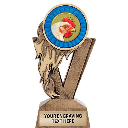 Crown Awards Gold Chicken Trophies 6.25 inch H Custom Fireball Chicken Trophy Crown Awards Gold Chicken Trophies 6.25 inch H Custom Fireball Chicken Trophy
