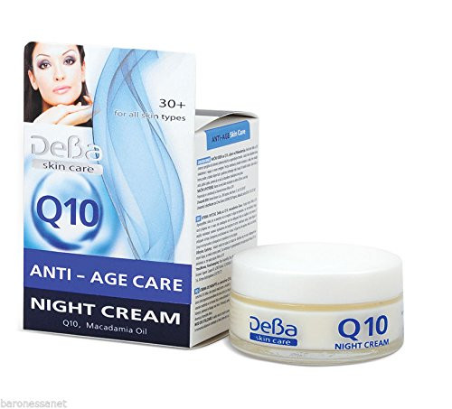Rubella Deba Face Night Cream with Q10 50ml. Anti Aging  and  Anti Wrinkle Products Care the Skin