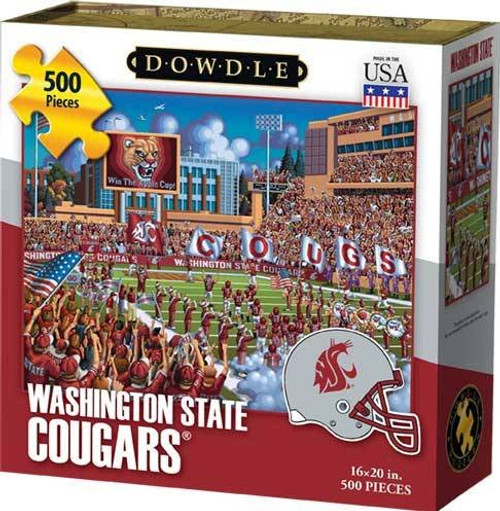 Dowdle Folk Art Washington State Cougars Jigsaw Puzzle (500 Piece) Dowdle Folk Art Washington State Cougars Jigsaw Puzzle (500 Piece)