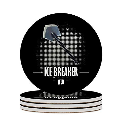 Round Ceramic Stone Coaster Set of 4 Battle Royale Ice Breaker Round Coaster Drink Absorption Coaster with Cork Base 3.9 inches Round Ceramic Stone Coaster Set of 4 Battle Royale Ice Breaker Round Coaster Drink Absorption Coaster with Cork Base 3.9 inches