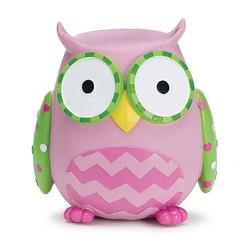 Burton & Burton Owl Money Savings Piggy Bank Pink